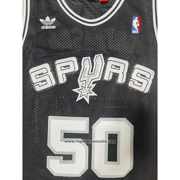 Camiseta San Antonio Spurs David Robinson #50 Mitchell & Ness Negro